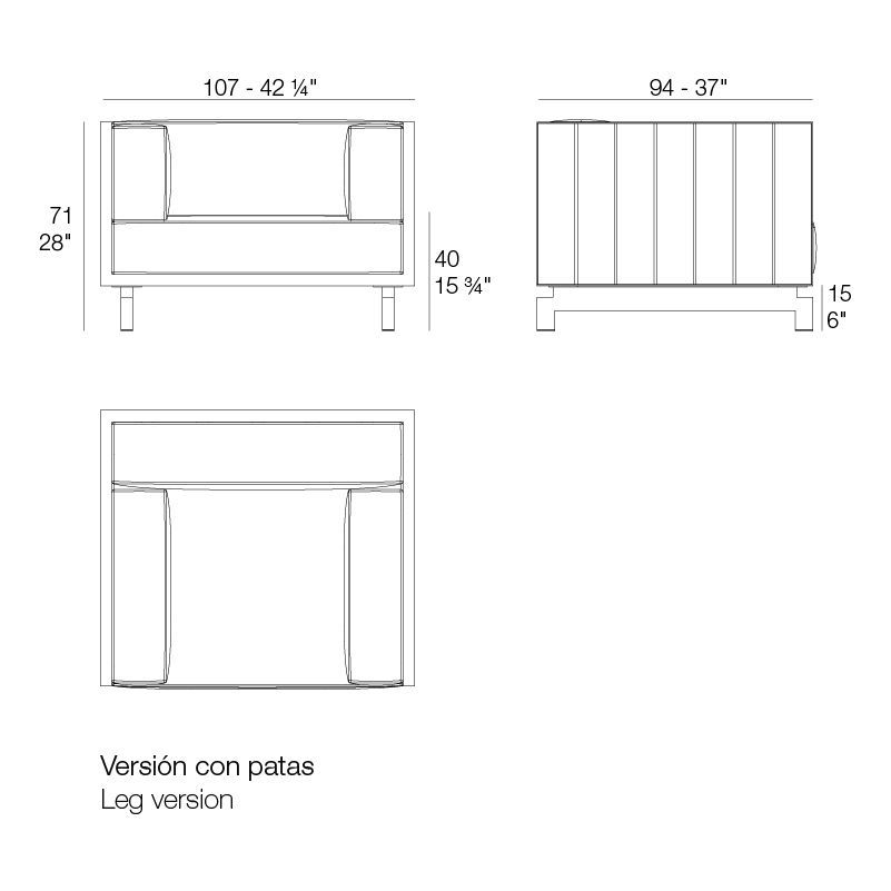 Дизайнерское кресло Vondom Vineyard Lounge Chair