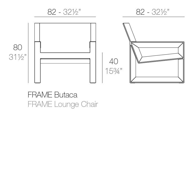 Элегантное кресло Vondom Frame Lounge Chair