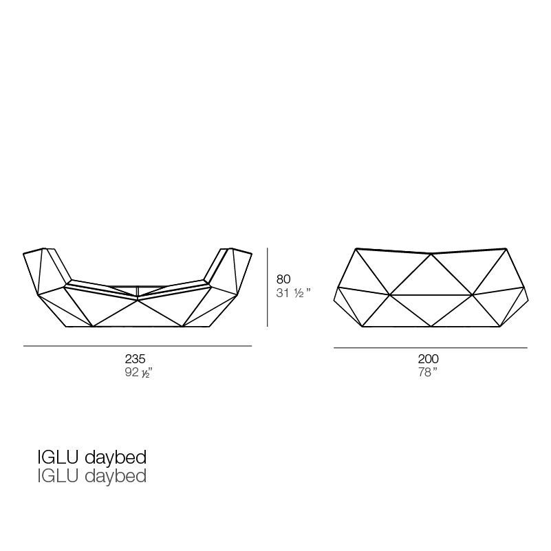 Шикарная кушетка Vondom Iglu Daybed