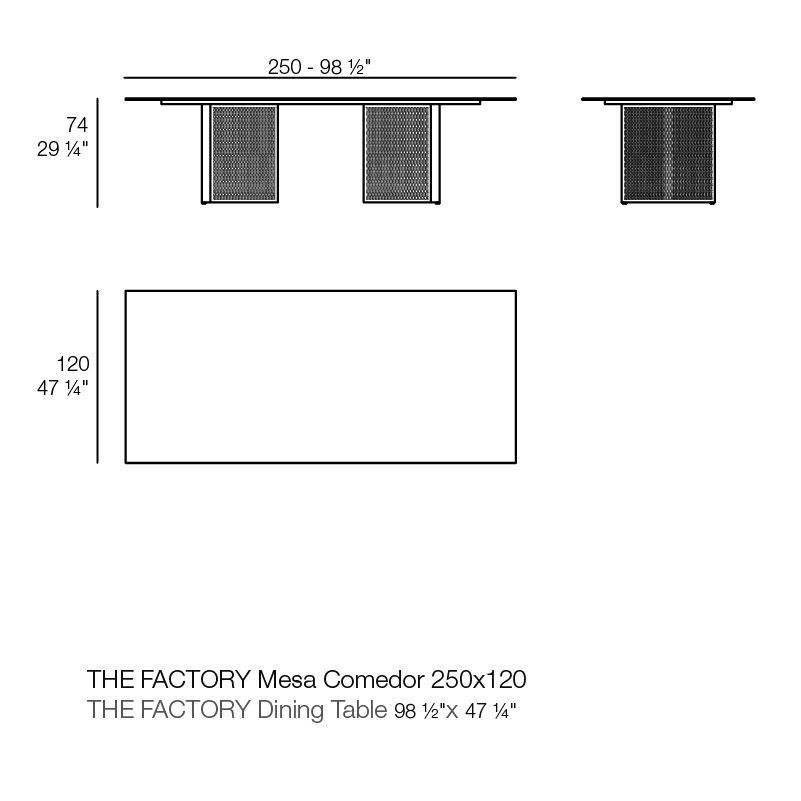 Обеденный стол Vondom The Factory Dining Table