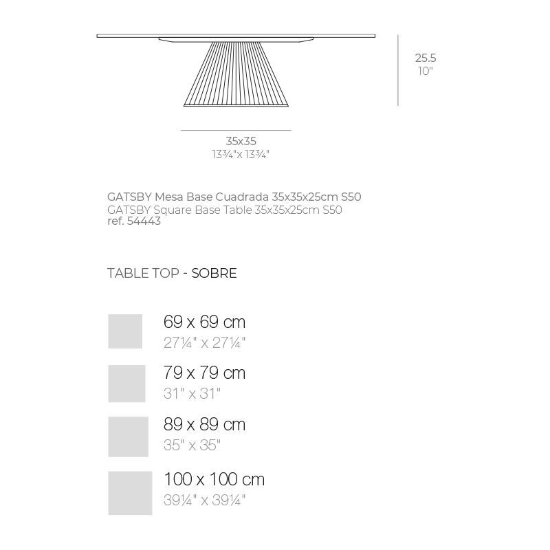 Дизайнерский стол Vondom Gatsby Tables