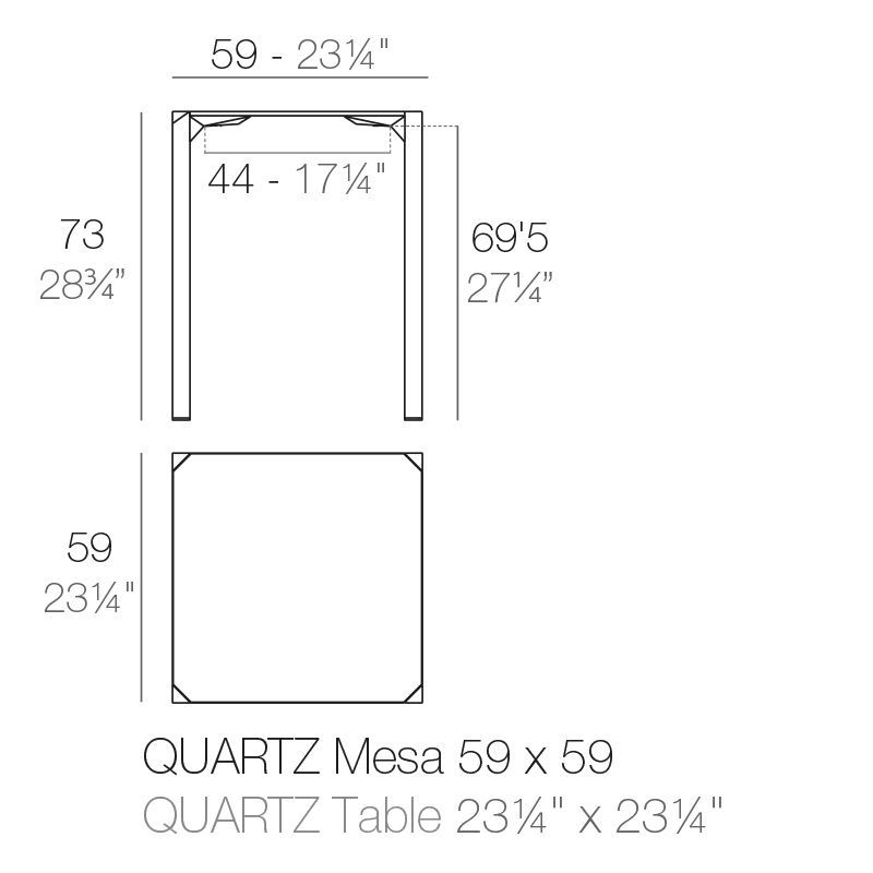 Обеденный стол Vondom Quartz Dining Table