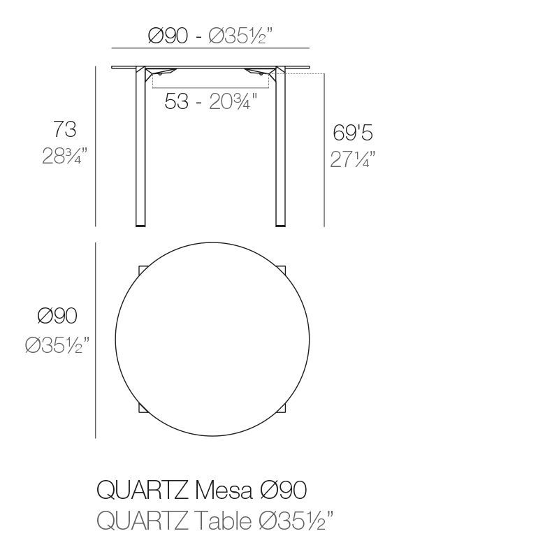 Обеденный стол Vondom Quartz Dining Table