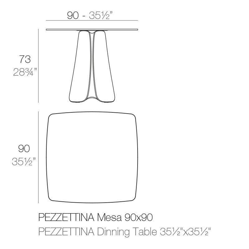 Дизайнерский стол Vondom Pezzetina Table