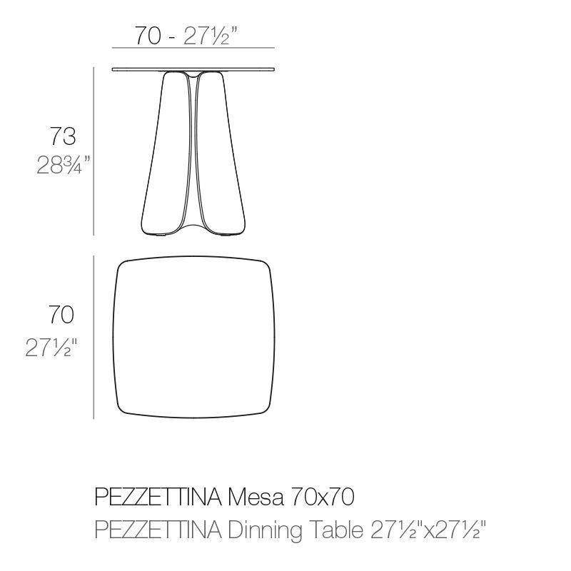 Дизайнерский стол Vondom Pezzetina Table