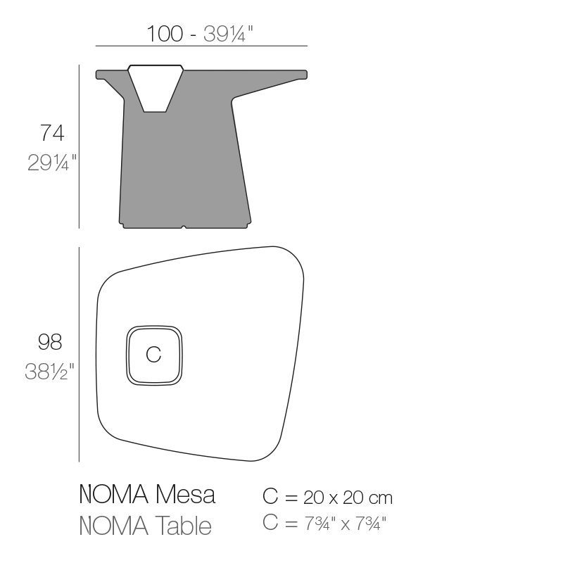 Современный стол Vondom Noma Table