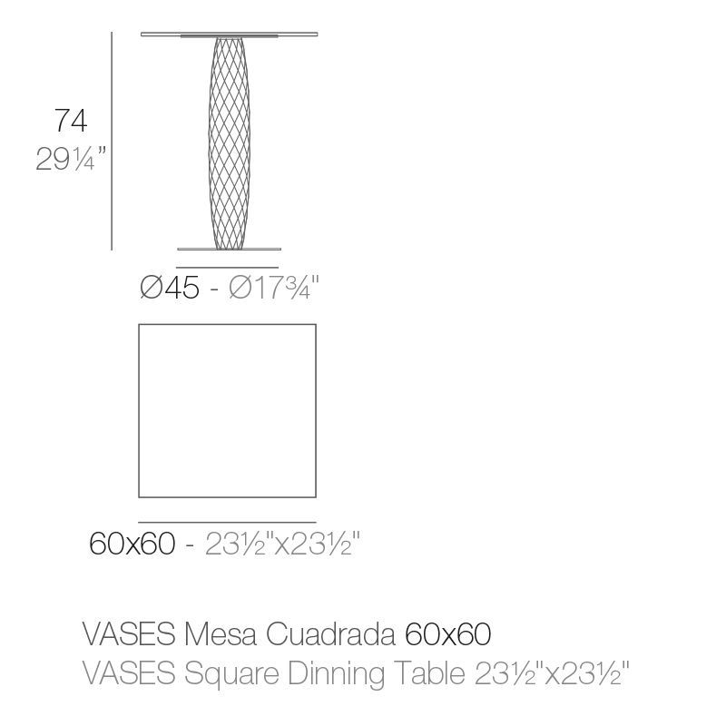 Элегантный стол для улицы Vondom Vases Table