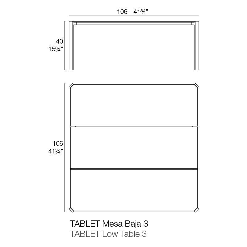 Уличный столик Vondom Tablet Coffee Tables