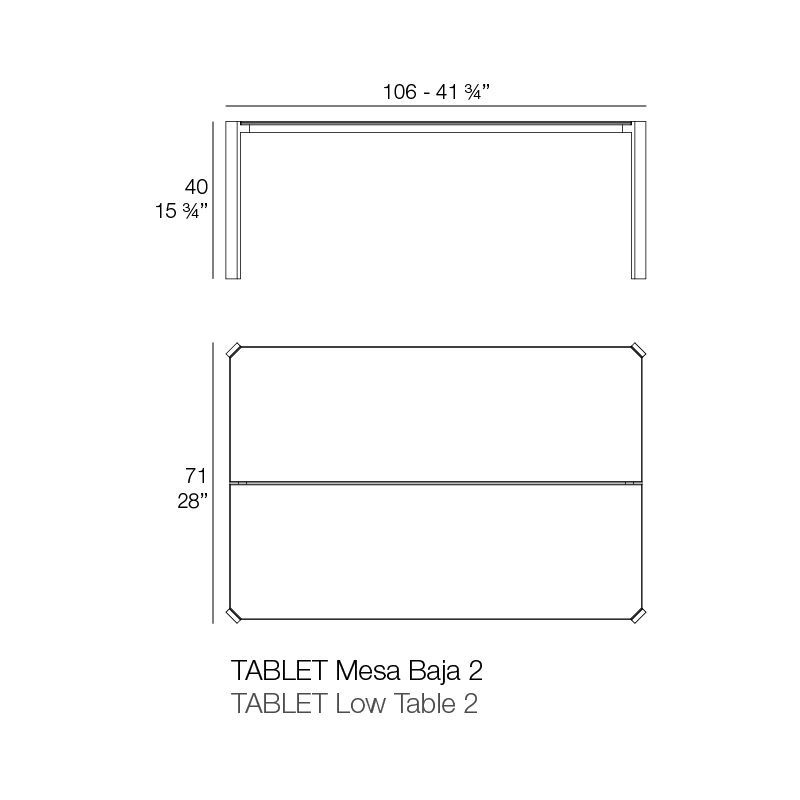 Уличный столик Vondom Tablet Coffee Tables