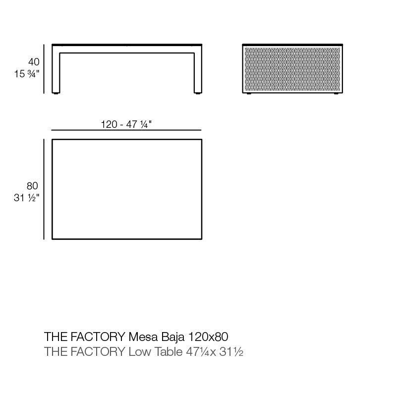 Журнальный столик Vondom The Factory Low Tables