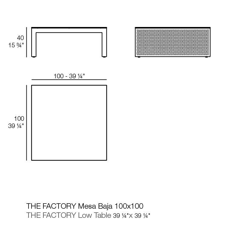 Журнальный столик Vondom The Factory Low Tables