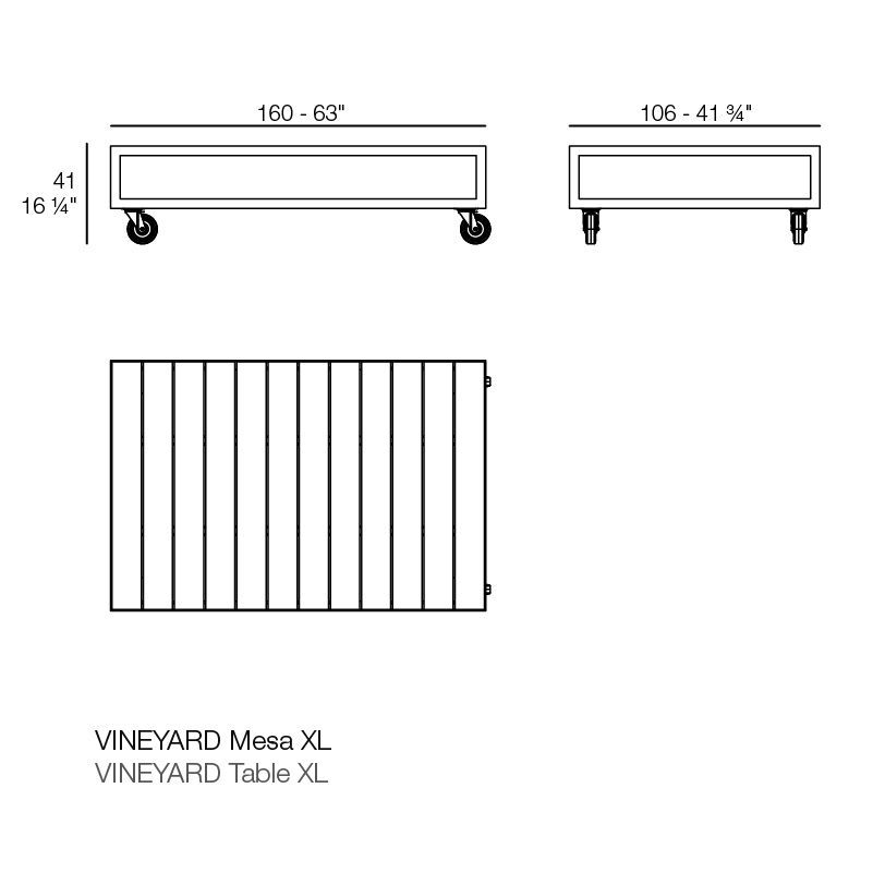 Столик из тика Vondom Vineyard Coffee Table