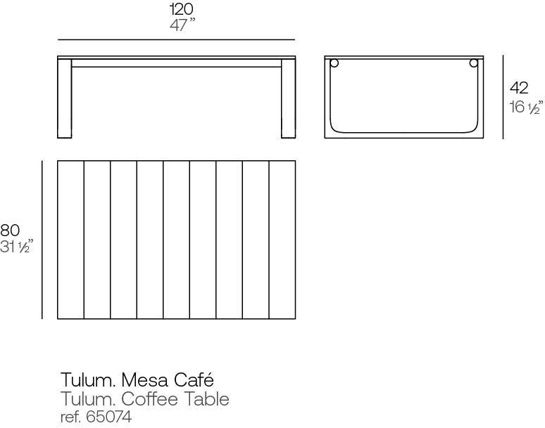 Журнальный столик Vondom Tulum Coffee Table