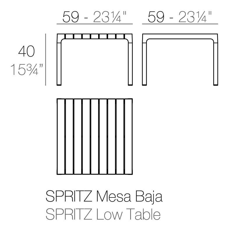 Журнальный столик Vondom Spritz Low Tables