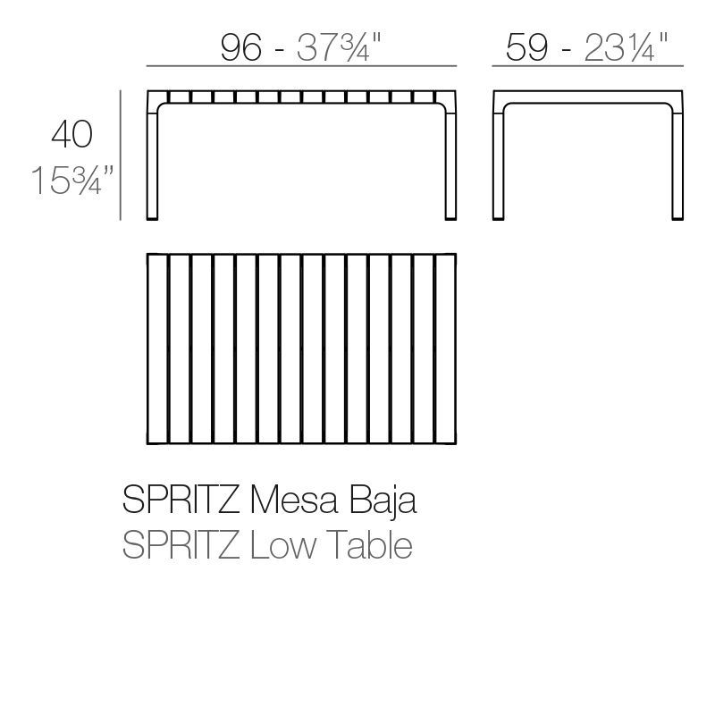 Журнальный столик Vondom Spritz Low Tables