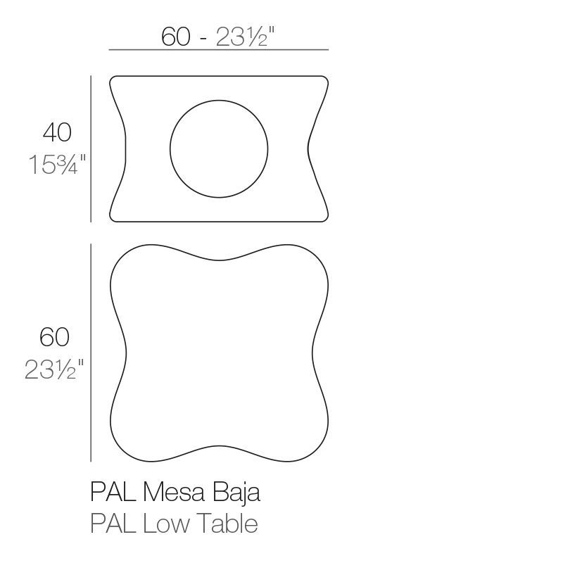 Уличный столик Vondom Pal Coffee Table