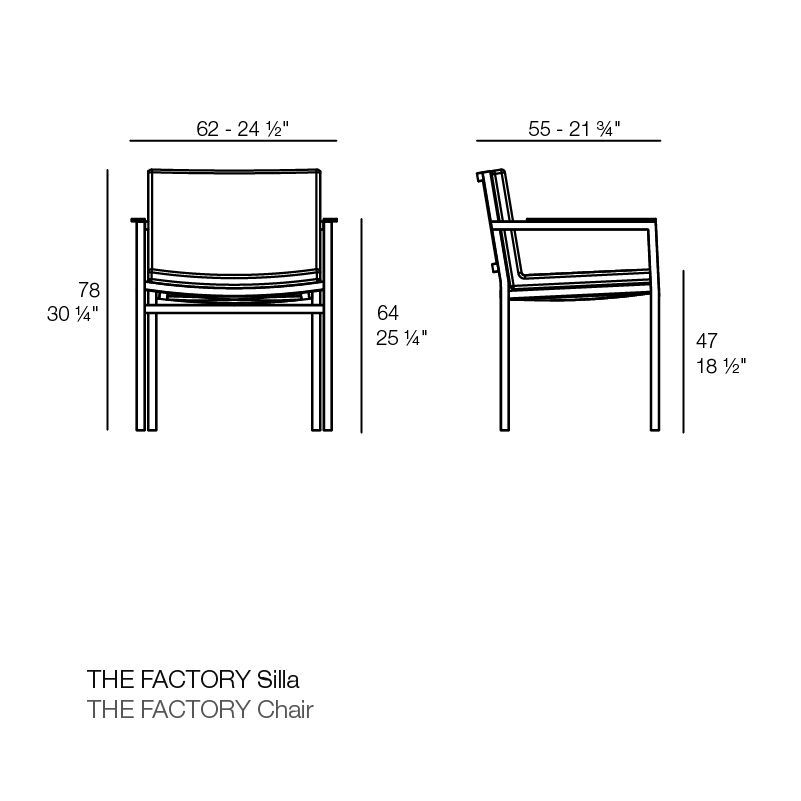 Стул с подлокотниками Vondom The Factory Chair 54618