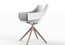 Дизайнерский стул Vondom Manta Wooden Swivel Armchair 65055