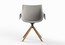 Дизайнерский стул Vondom Manta Wooden Swivel Armchair 65055