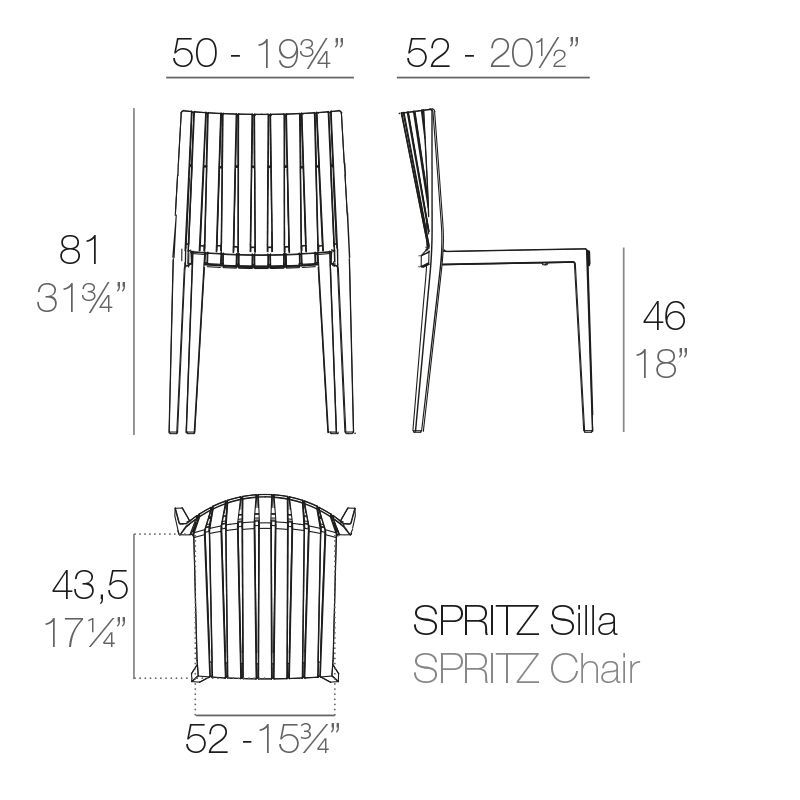 Обеденный стул Vondom Spritz Chair