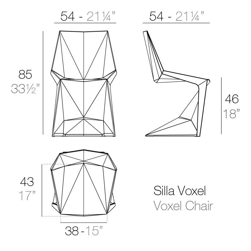 Оригинальный стул Vondom Voxel Chair