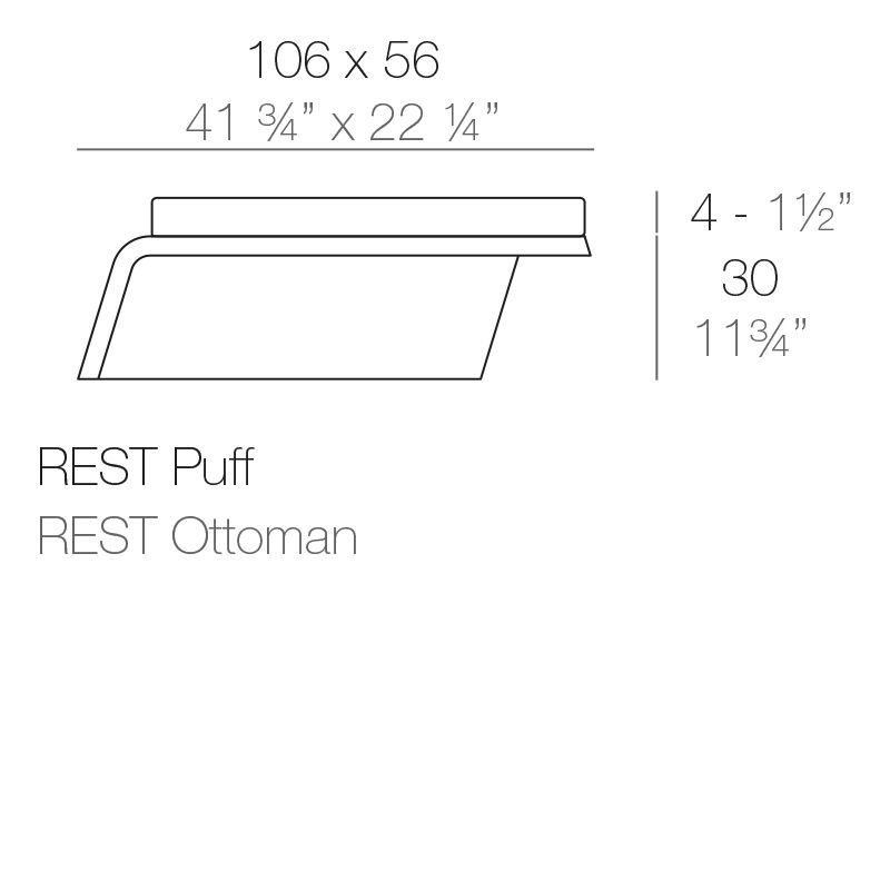 Модульный диван для улицы Vondom Rest Modular Sofa