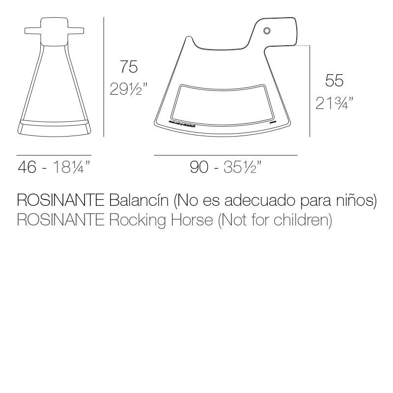 Дизайнерская лошадка-качалка Vondom Rosinante