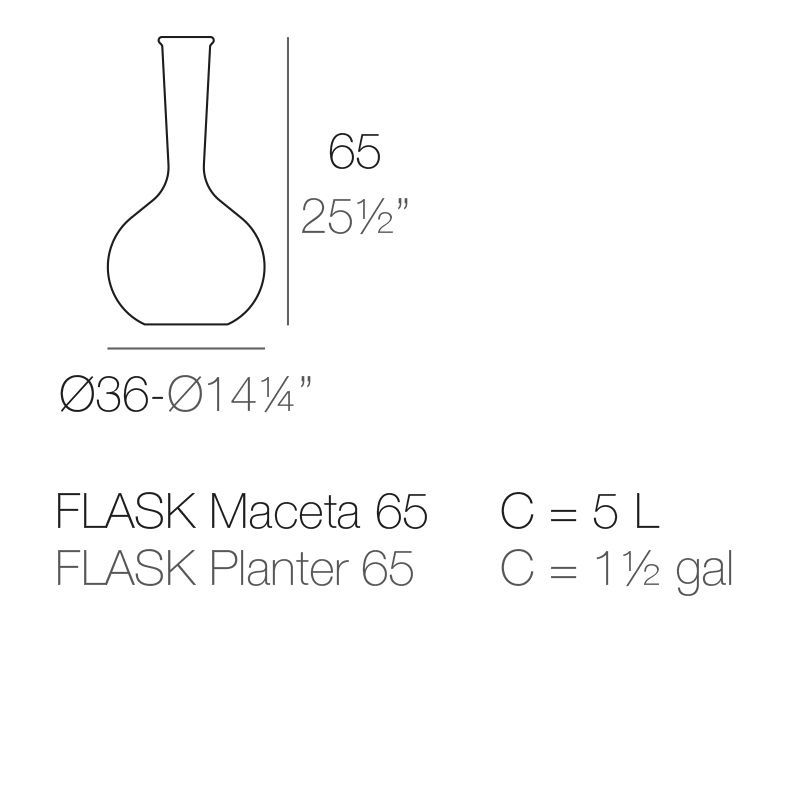 Элегантная ваза для сада Vondom Chemistubes