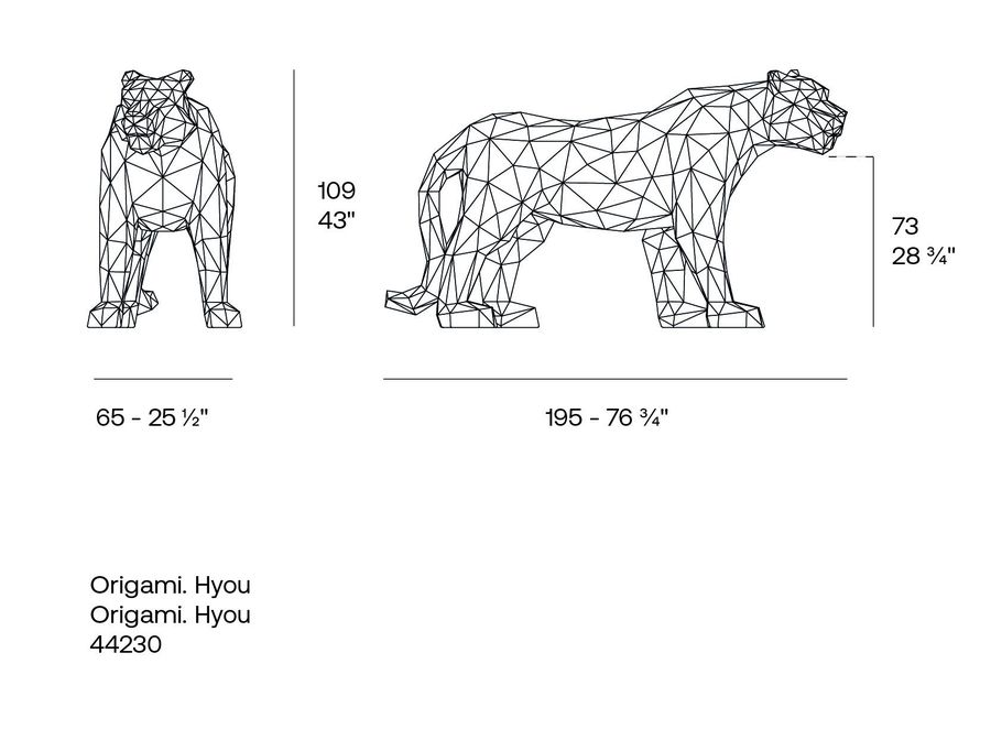 Статуэтка большой кошки Vondom Origami Hyou