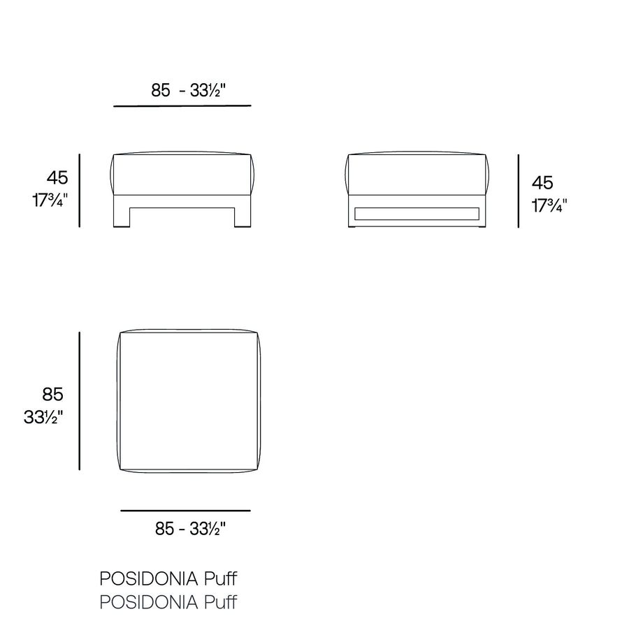 Модульный диван для террасы Vondom Posidonia Sofa Modular