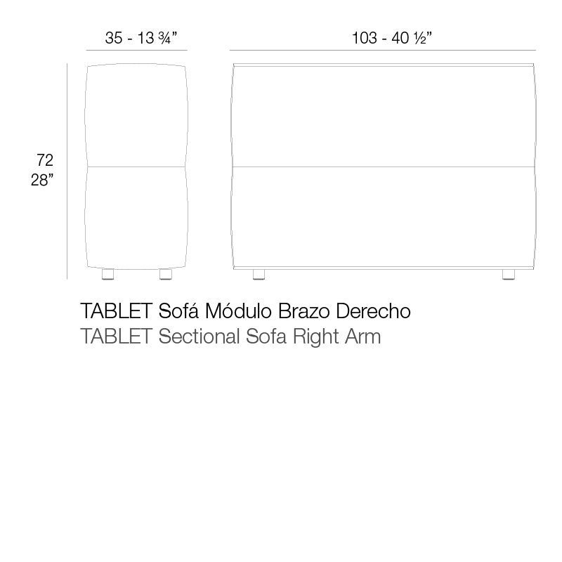 Уличный диван Vondom Tablet Sofa Modular