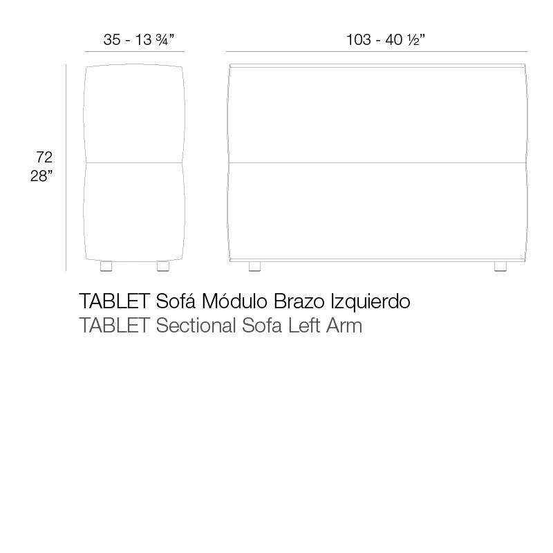 Уличный диван Vondom Tablet Sofa Modular