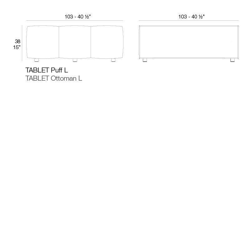 Уличный диван Vondom Tablet Sofa Modular