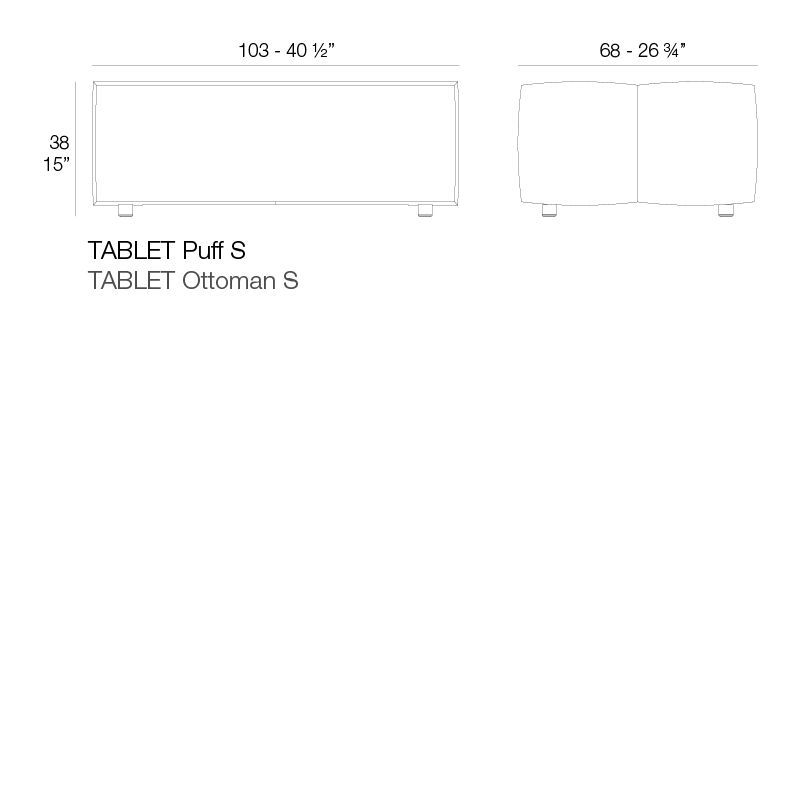 Уличный диван Vondom Tablet Sofa Modular