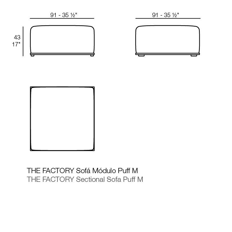 Уличный или домашний диван Vondom The Factory Sofa Modular