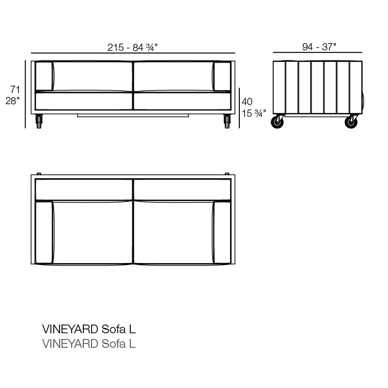 Дизайнерский диван Vondom Vineyard Sofa