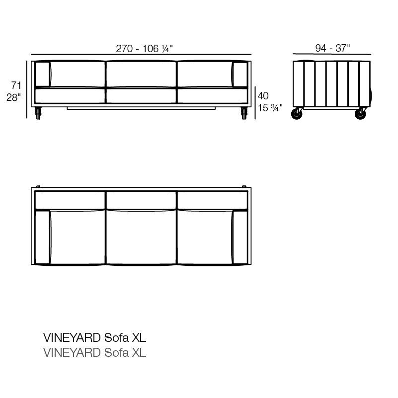 Дизайнерский диван Vondom Vineyard Sofa