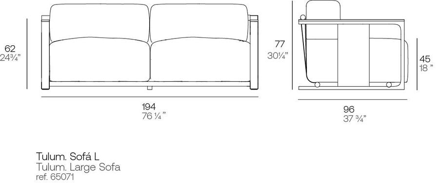 Стильный диван Vondom Tulum Sofa