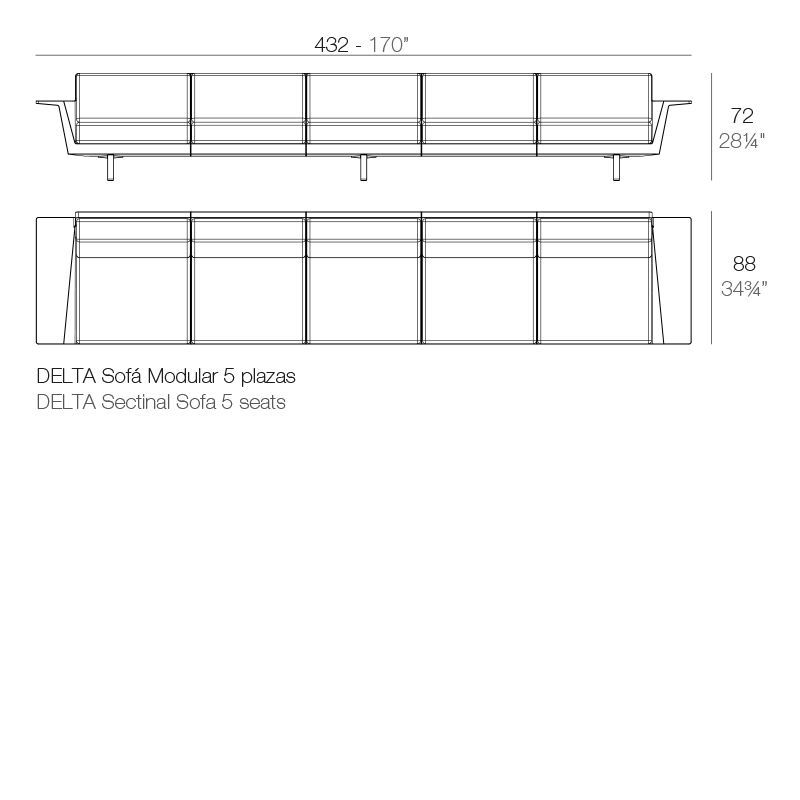 Шикарный диван Vondom Delta Sofa