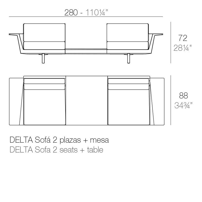 Шикарный диван Vondom Delta Sofa