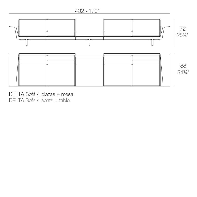 Шикарный диван Vondom Delta Sofa