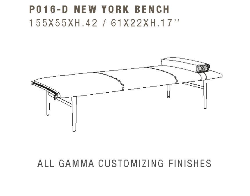 Прикроватная скамья Gamma New York Bench